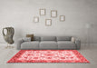 Modern Red Washable Rugs