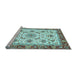 Sideview of Machine Washable Abstract Light Blue Modern Rug, wshabs3154lblu