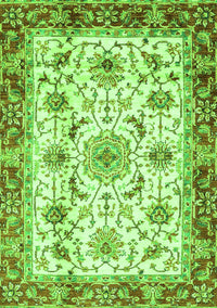 Abstract Green Modern Rug, abs3154grn