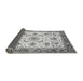 Sideview of Abstract Gray Modern Rug, abs3154gry