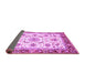 Sideview of Abstract Purple Modern Rug, abs3154pur