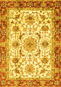 Abstract Yellow Modern Rug, abs3154yw