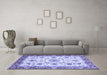 Machine Washable Abstract Blue Modern Rug in a Living Room, wshabs3154blu