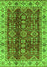 Machine Washable Abstract Green Modern Area Rugs, wshabs3155grn