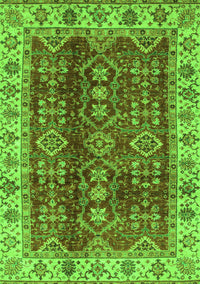 Abstract Green Modern Rug, abs3155grn