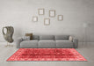 Modern Red Washable Rugs