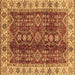 Square Machine Washable Abstract Brown Modern Rug, wshabs3155brn