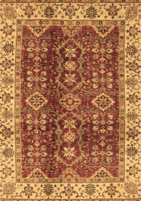 Abstract Brown Modern Rug, abs3155brn