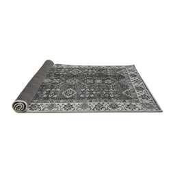 Sideview of Abstract Gray Modern Rug, abs3155gry