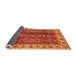 Sideview of Abstract Orange Modern Rug, abs3155org