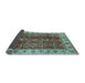 Sideview of Abstract Light Blue Modern Rug, abs3155lblu