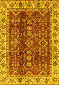 Abstract Yellow Modern Rug, abs3155yw