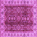 Square Abstract Purple Modern Rug, abs3155pur