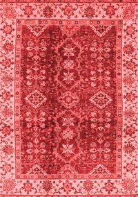 Abstract Red Modern Rug, abs3155red