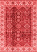 Abstract Red Modern Area Rugs