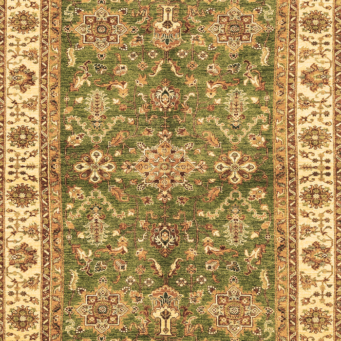 Machine Washable Oriental Brown Traditional Rug, wshabs3156brn
