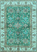 Oriental Light Blue Traditional Rug, abs3156lblu