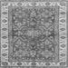 Square Machine Washable Oriental Gray Traditional Rug, wshabs3156gry