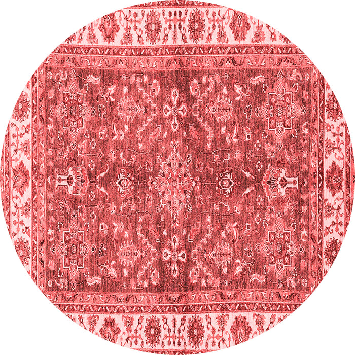 Machine Washable Oriental Red Traditional Rug, wshabs3156red