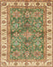 Abstract Light Brown Oriental Rug, abs3156