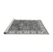 Sideview of Machine Washable Oriental Gray Traditional Rug, wshabs3156gry