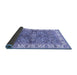 Sideview of Oriental Blue Traditional Rug, abs3156blu