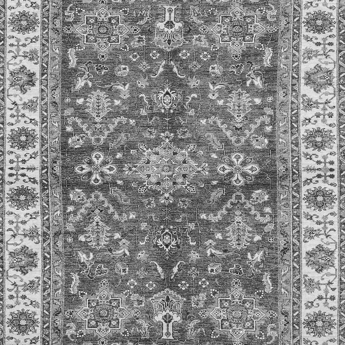 Machine Washable Oriental Gray Traditional Rug, wshabs3156gry