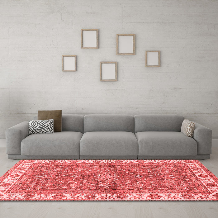 Traditional Red Washable Rugs