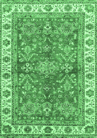 Oriental Emerald Green Traditional Rug, abs3156emgrn