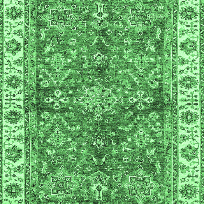 Oriental Emerald Green Traditional Rug, abs3156emgrn