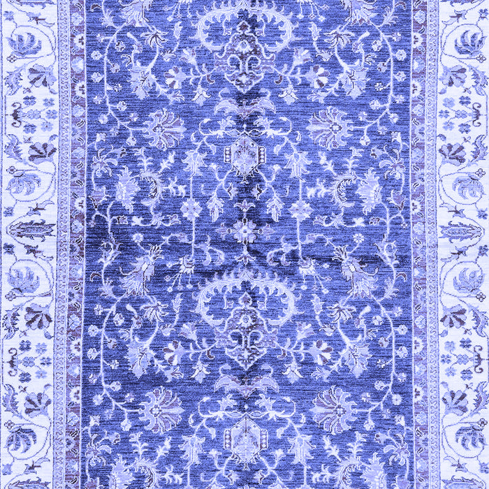 Machine Washable Oriental Blue Traditional Rug, wshabs3157blu