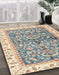 Abstract Khaki Gold Oriental Rug in Family Room, abs3157