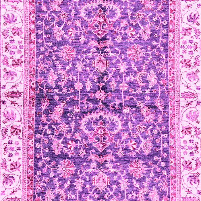 Machine Washable Oriental Pink Traditional Rug, wshabs3157pnk