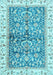 Oriental Light Blue Traditional Rug, abs3157lblu