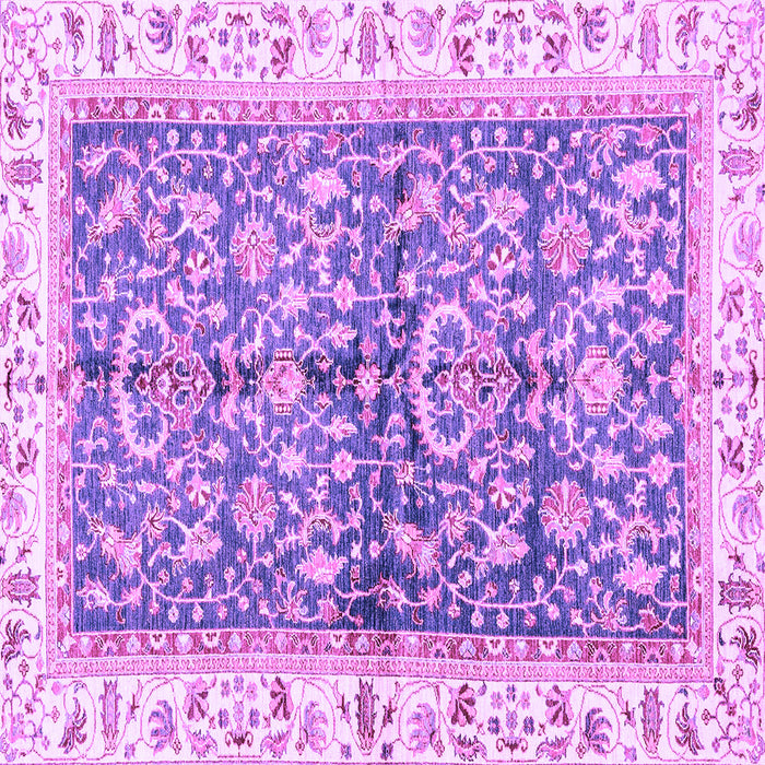 Square Oriental Purple Traditional Rug, abs3157pur