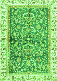 Oriental Green Traditional Rug, abs3157grn