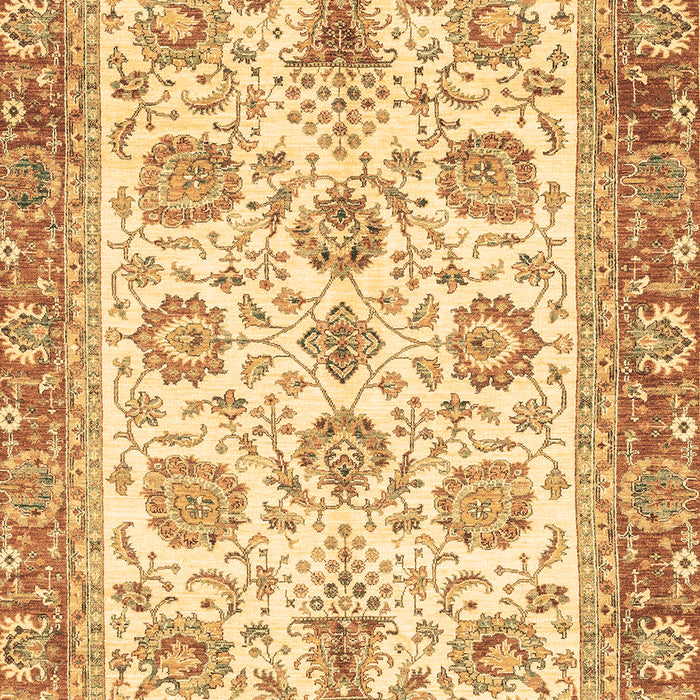 Machine Washable Oriental Brown Traditional Rug, wshabs3158brn