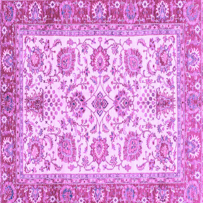 Square Oriental Purple Traditional Rug, abs3158pur