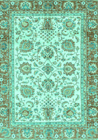 Oriental Turquoise Traditional Rug, abs3158turq