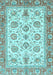 Oriental Light Blue Traditional Rug, abs3158lblu