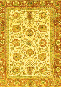 Oriental Yellow Traditional Rug, abs3158yw