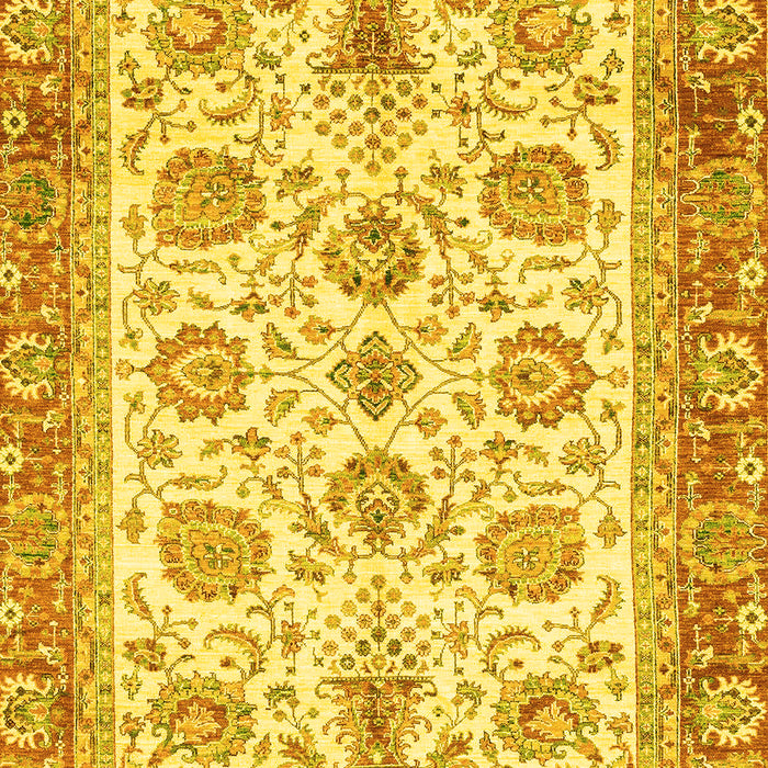 Oriental Yellow Traditional Rug, abs3158yw