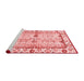 Modern Red Washable Rugs