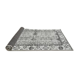 Sideview of Abstract Gray Modern Rug, abs3159gry