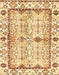 Abstract Chocolate Brown Modern Rug, abs3159