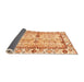 Sideview of Abstract Orange Modern Rug, abs3159org