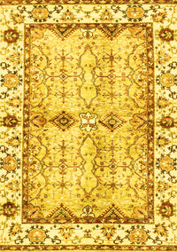 Abstract Yellow Modern Rug, abs3159yw