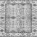 Square Machine Washable Abstract Gray Modern Rug, wshabs3159gry