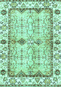 Abstract Turquoise Modern Rug, abs3159turq