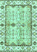 Abstract Turquoise Modern Rug, abs3159turq